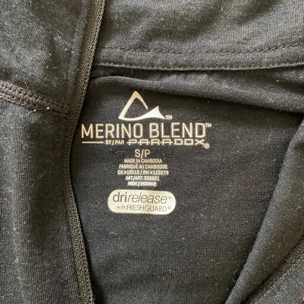 Men's Merino Wool Blend  Paradox Base Layer Small - Picture 6 of 6